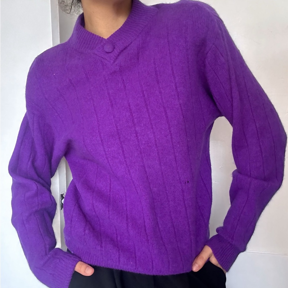 Vintage Lauren Cole Petites Lamb/Angorra sweater size small